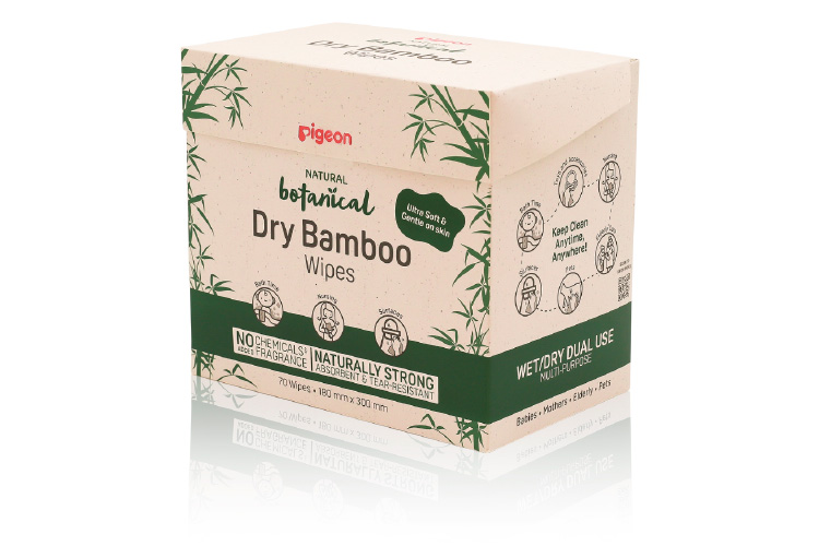 Natural Botanical Baby skincare series (bamboo-based dry wipes)