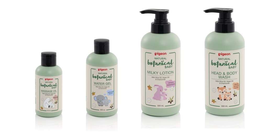 Natural Botanical Baby Skincare Series (features the RSPO certification label)